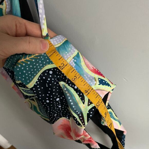 Mara Hoffman Square Neck Arcadia One Piece Swimsuit Boho Floral Botanical XS - Picture 6 of 11